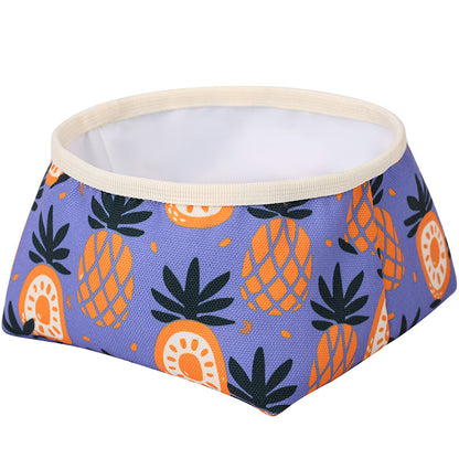Foldable Waterproof Washable Dog Food Bowl