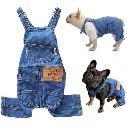 Dog Overalls Small Dogs Denim Jeans Outfit