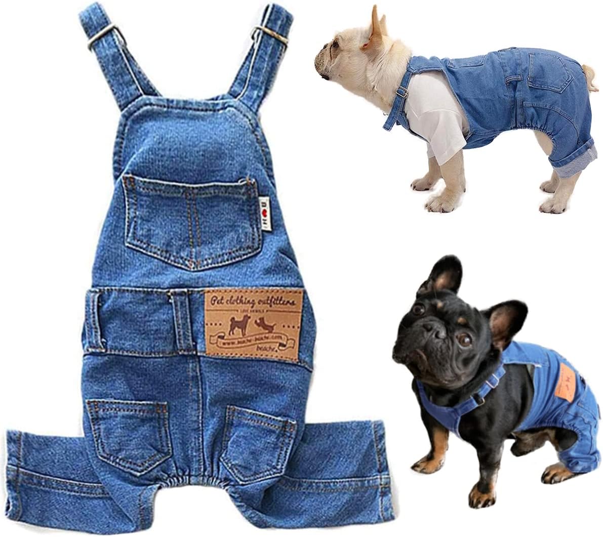 Dog Overalls Small Dogs Denim Jeans Outfit