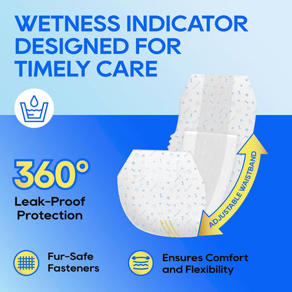 HONEY CARE All-Absorb A26 Disposable Male Dog Wrap