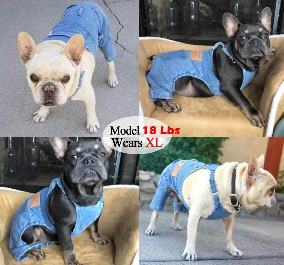 Dog Overalls Small Dogs Denim Jeans Outfit