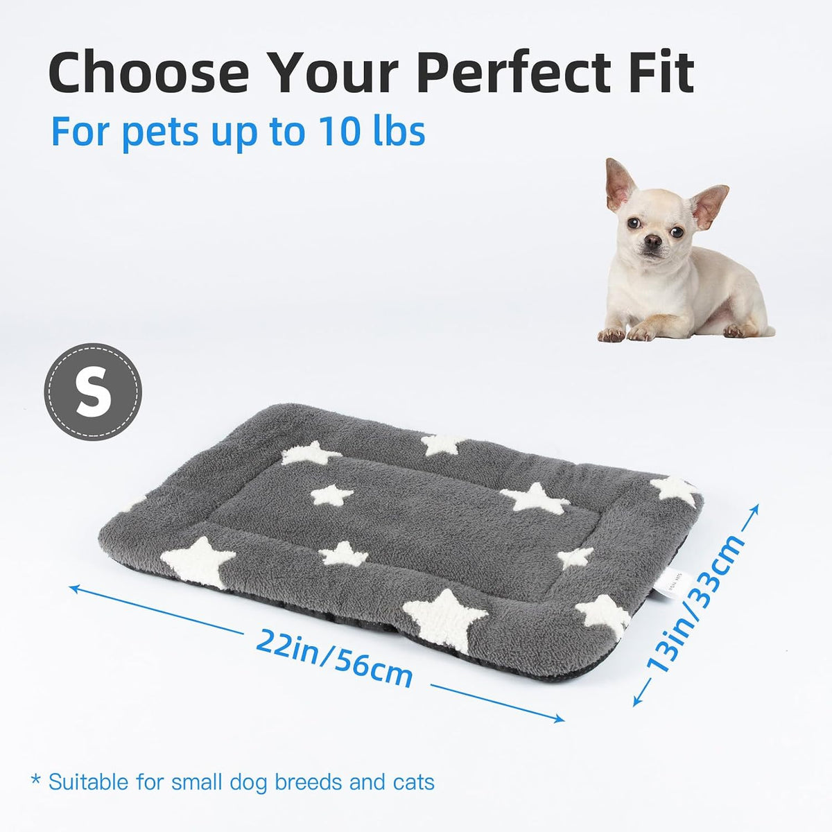 Mora Pets Washable Cat Mat Bed and Flat Dog Crate Pad