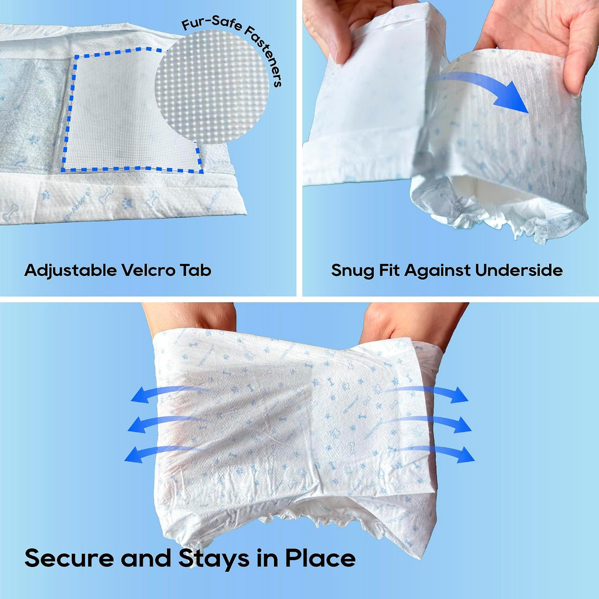 HONEY CARE All-Absorb A26 Disposable Male Dog Wrap