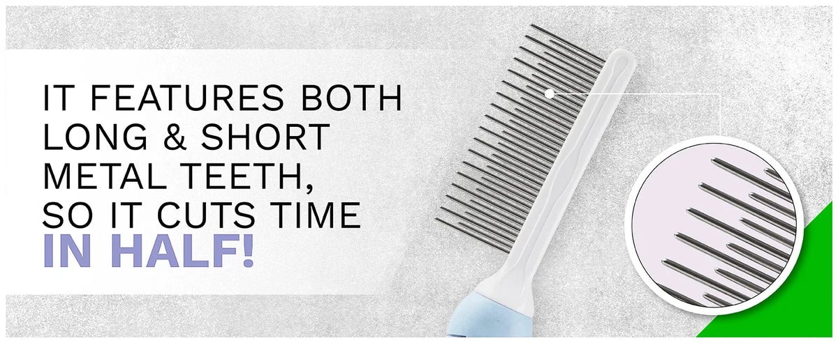 Pet Grooming Needle Comb for Cleaning Fur (Single Piece)